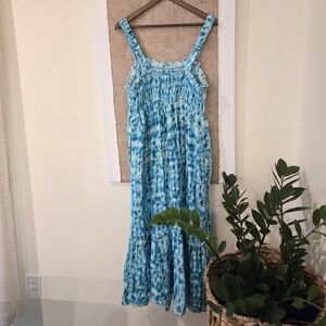 Light gauze material  maxi summer dress size 0x= size 14